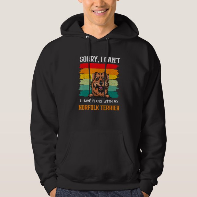 I Have Plans With My Norfolk terrier Dog   Father' Hoodie (Front)