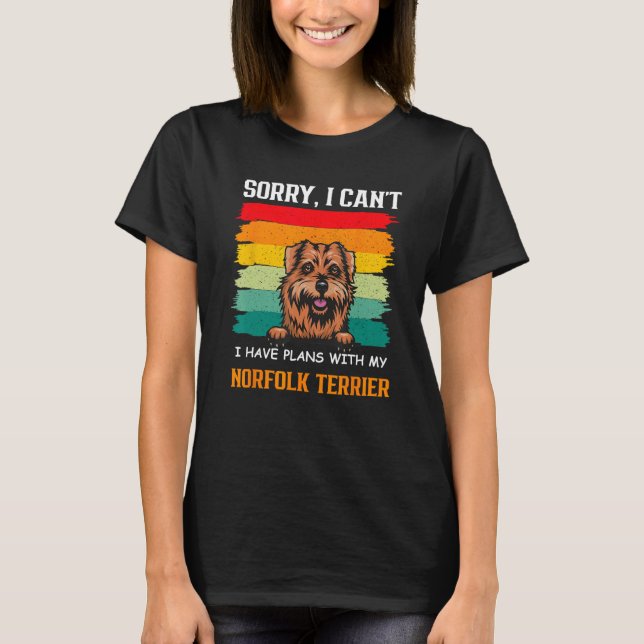 I Have Plans With My Norfolk terrier Dog   Father' T-Shirt (Front)