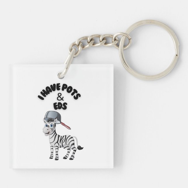 I Have POTS & EDS Key Ring (Back)