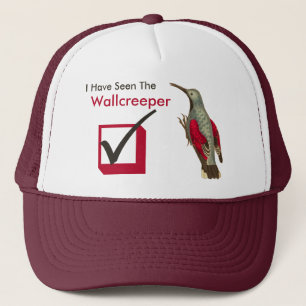 I Have Seen the Wallcreeper Birder's Check Box Trucker Hat