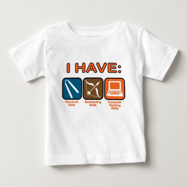 I Have Skills Napoleon Dynamite Baby T-Shirt (Front)