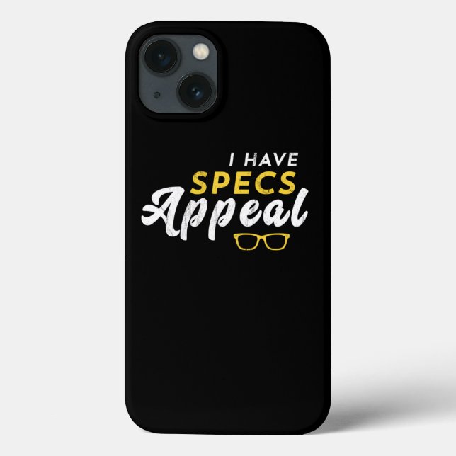 I Have Specs Appeal Funny Optometry Eye Glasses Pu Case-Mate iPhone Case (Back)