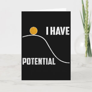 I Have Tential Funny Physics Teacher Science  Card