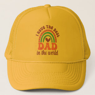 I Have The Best Dad In The World Toddler Girl Fath Trucker Hat