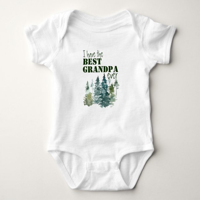 I Have the Best Grandpa Baby Bodysuit (Front)