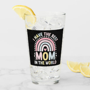 I Have The Best Mum In The World Boho Rainbow Glass