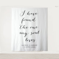 I Have the Found the One Wedding Ceremony Backdrop