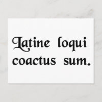 I have this compulsion to speak Latin.