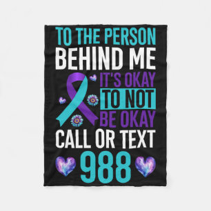 I Have Time To Listen Suicide Prevention Awareness Fleece Blanket
