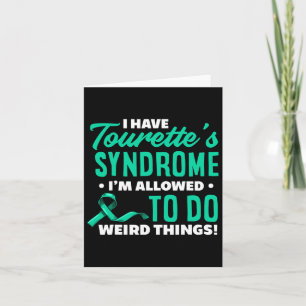 I Have Tourette's Syndrome Fun Tourette Syndrome Card