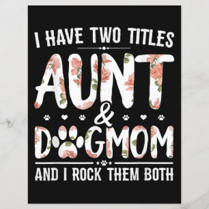 I Have Two Titles Aunt And Dog Mum Gift For Aunt