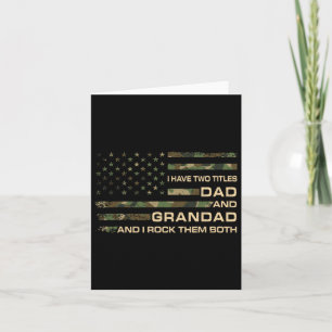 I Have Two Titles Dad And Grandad Father's Day Fun Card