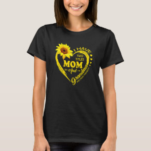 I Have Two Titles Mum And Grandma Sunflower Women T-Shirt