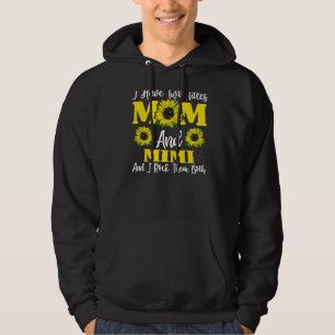 I Have Two Titles Mum And Mimi Sunflower For Women Hoodie