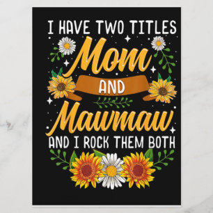 I Have Two Titles Mummy Gift, Mother's Day Gift Menu