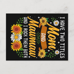 I Have Two Titles Mummy Gift, Mother's Day Gift Postcard
