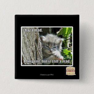 I haz a mad 15 cm square badge