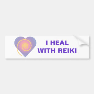 I Heal With Reiki Bumper Sticker