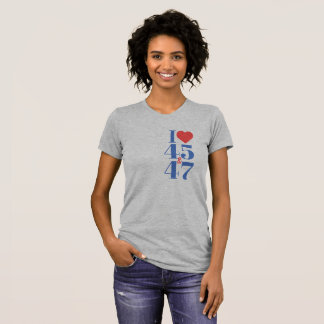 I Heart 45 & 47 Asymmetric T-Shirt