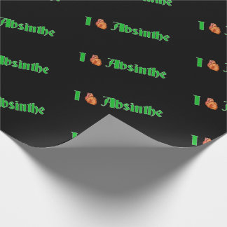 I Heart Absinthe  Wrapping Paper