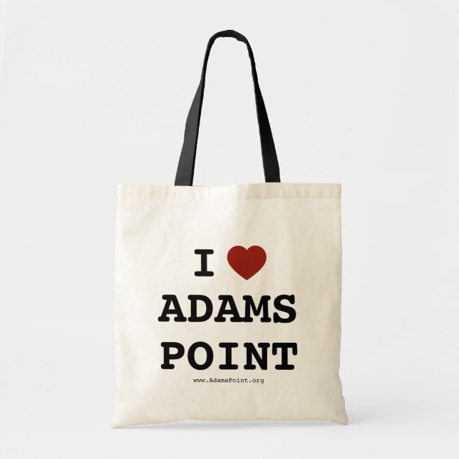 I heart Adams Point Tote Bag (Front)