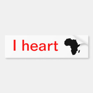 I heart Africa... Bumper Sticker
