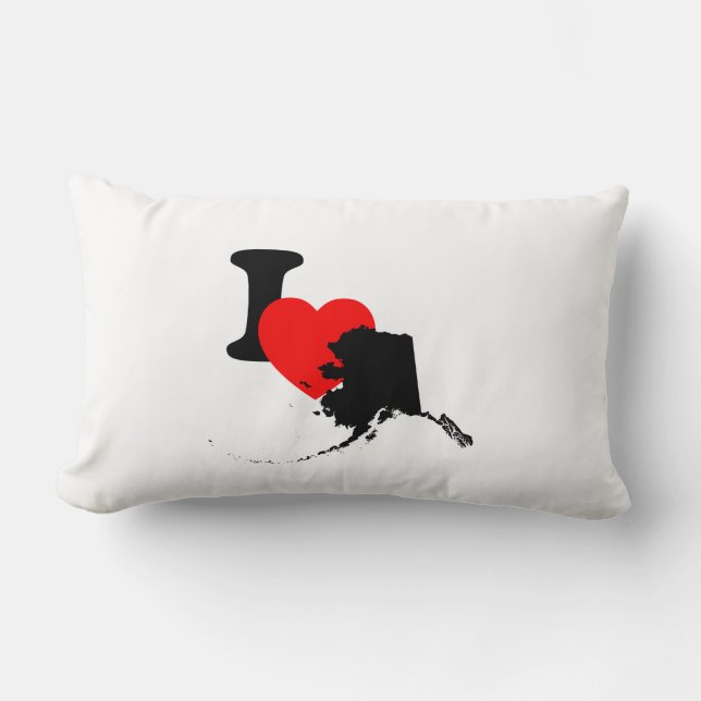 I Heart Alaska Lumbar Cushion (Front)