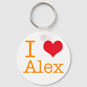I Heart Alex Key Ring