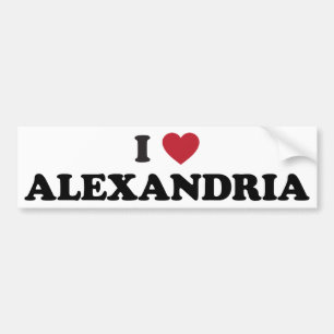 I Heart Alexandria Egypt Bumper Sticker