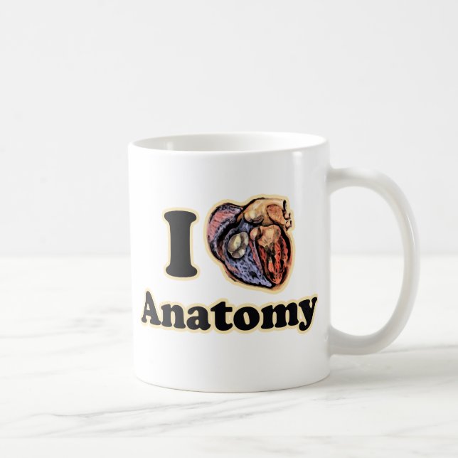 I heart Anatomy Science Super Geek Teacher Coffee Mug (Right)
