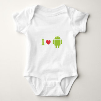 I heart Android Baby Bodysuit