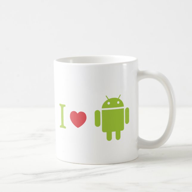 I heart Android Coffee Mug (Right)