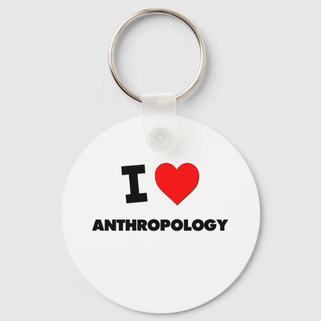 I Heart Anthropology Key Ring (Front)