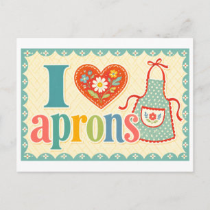 "I [Heart] Aprons" Postcard