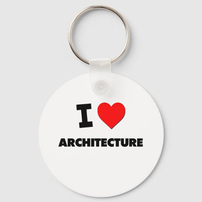 I Heart Architecture Key Ring (Front)