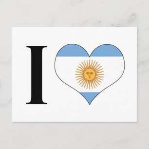 I Heart Argentina - I Love Argentina - Argentinian Postcard
