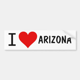 I HEART ARIZONA BUMPER STICKER