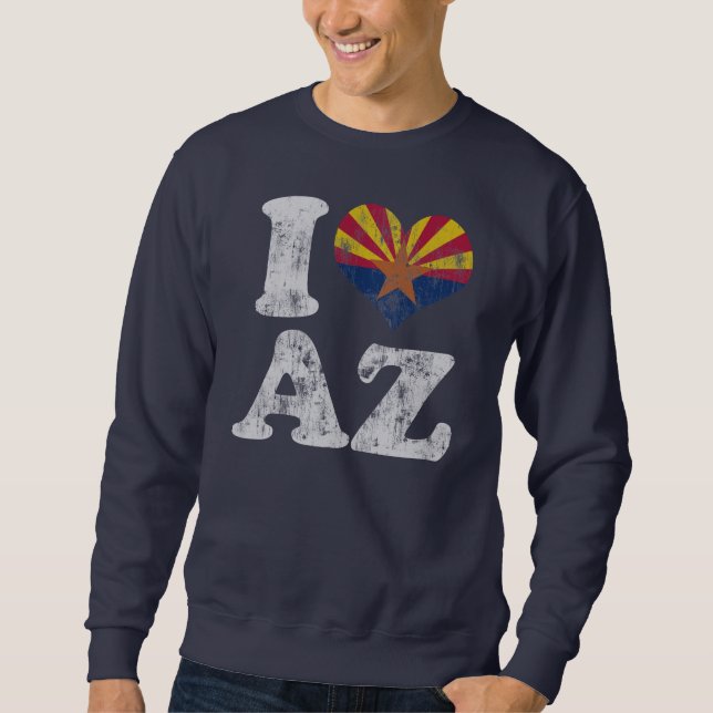 I heart Arizona Flag AZ Sweatshirt (Front)