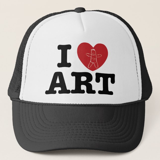I Heart ART Trucker Hat (Front)