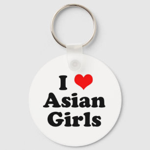I Heart Asian Girls Key Ring