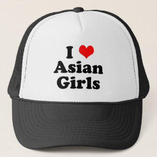 I Heart Asian Girls Trucker Hat