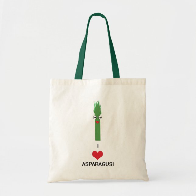 I Heart Asparagus tote bag (Front)