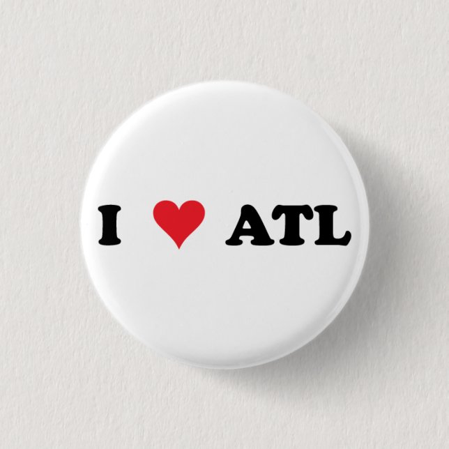 I-Heart-ATL-button-graphic 3 Cm Round Badge (Front)