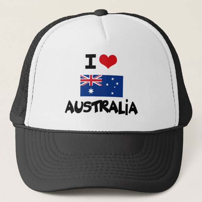 I HEART AUSTRALIA TRUCKER HAT (Front)