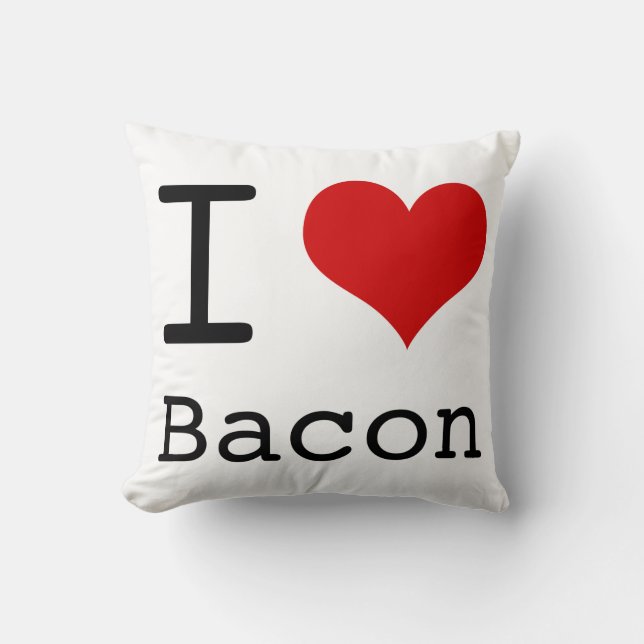 I heart Bacon Cushion (Front)