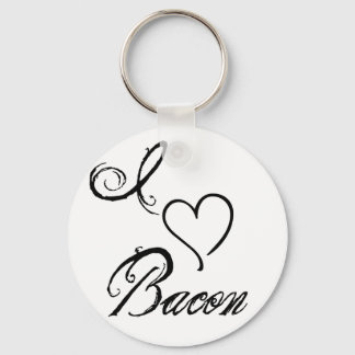 I Heart Bacon Key Ring