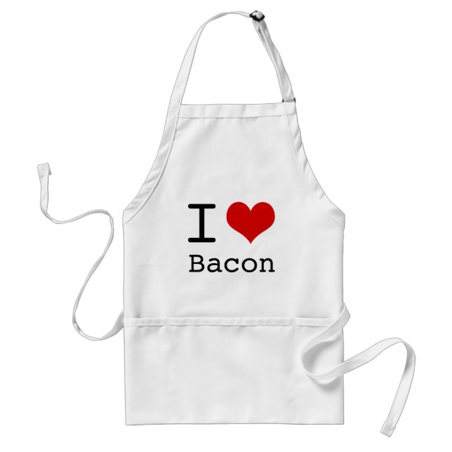 I heart Bacon Standard Apron (Front)