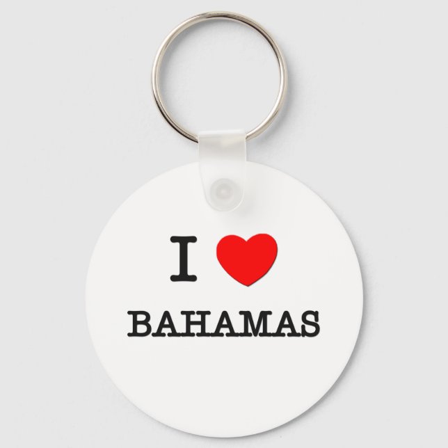 I HEART BAHAMAS KEY RING (Front)