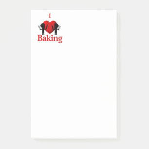 I Heart Baking Bakers Post-it Notes