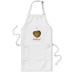 I Heart Baking Chocolate Chip apron